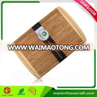 Newest Design Organic Bamboo Cutting Board with Juice Groove