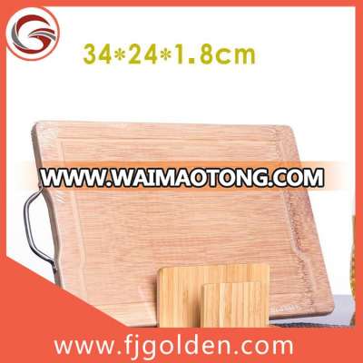 Large bamboo furniture board cutting board with scale