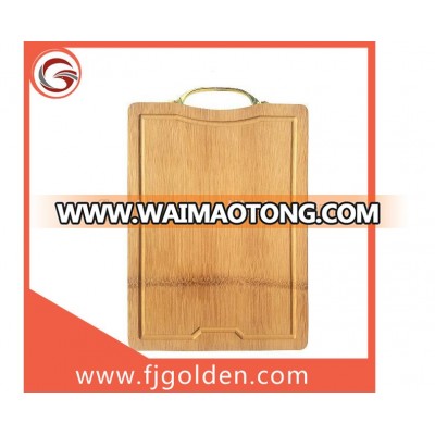 Wholesale function butcher chopping board and cutting board with metal handle